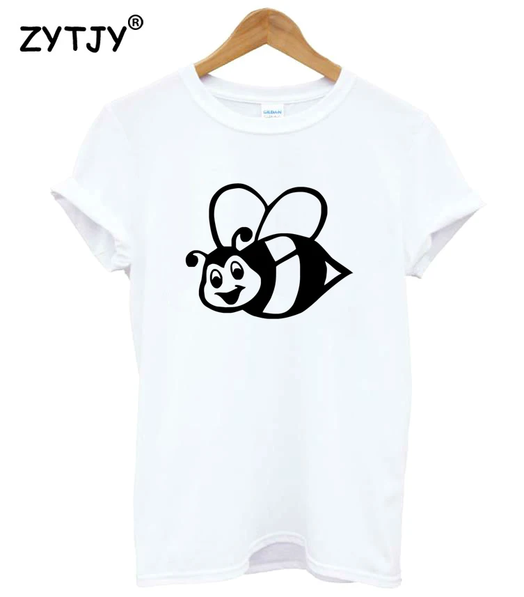 

Женская хлопковая Футболка с принтом Бамбла и пчелы, повседневная забавная футболка для девушек, топ, хипстер, Tumblr, Прямая поставка, HH-49
