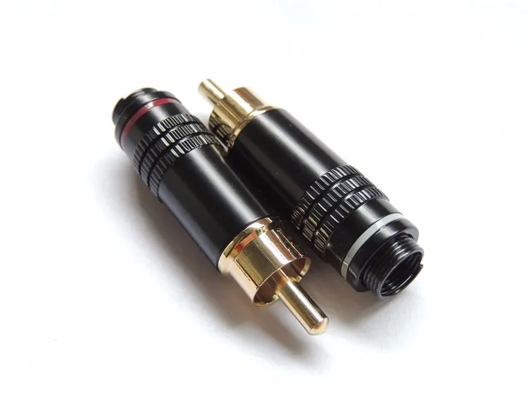 40pcs copper RCA Plug Audio Male Connector with Metal Spring connector red and white
40pcs copper RCA Plug Audio Male Connector with Metal Spring connector red and white