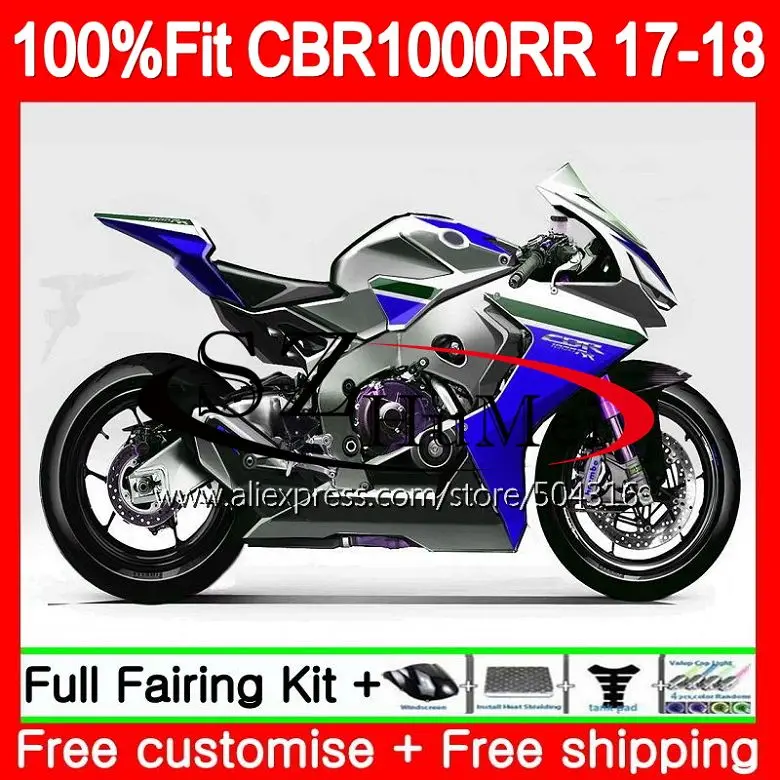 Injection Kit+Tank For HONDA CBR 1000 RR CBR1000RR 17 18 107NO.0 CBR 1000RR CBR-1000RR CBR1000 RR 2017 2018 Fairing Blue silvery
Injection Kit+Tank For HONDA CBR 1000 RR CBR1000RR 17 18 107NO.0 CBR 1000RR CBR-1000RR CBR1000 RR 2017 2018 Fairing Blue silvery