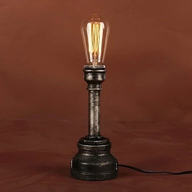 Rustic/Lodge Metal Vintage Table Lamp Industrial Loft Retro Style Water Pipe Desk Lamps Metal Painting Process,Luminaria De Mesa
Rustic/Lodge Metal Vintage Table Lamp Industrial Loft Retro Style Water Pipe Desk Lamps Metal Painting Process,Luminaria De Mesa