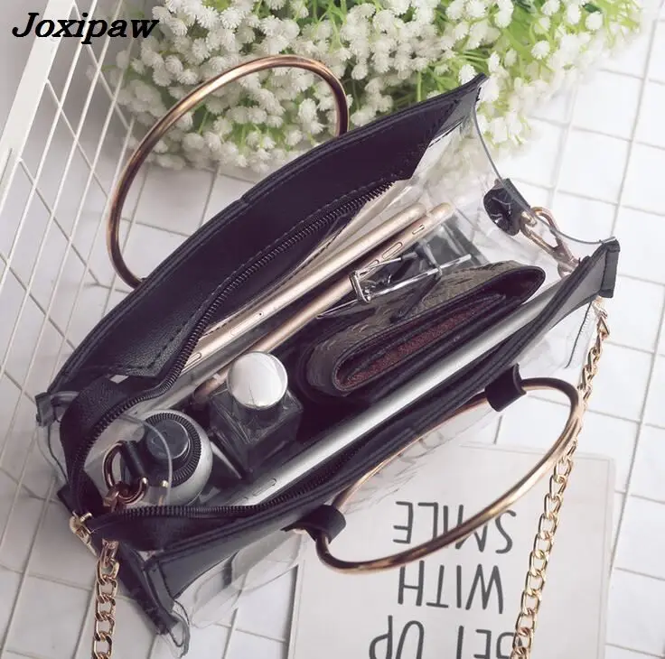 2018 Summer Fashion New Handbags High quality PU leather Women bag Sweet lady Transparent Jelly Chain Shoulder Messenger bag
2018 Summer Fashion New Handbags High quality PU leather Women bag Sweet lady Transparent Jelly Chain Shoulder Messenger bag