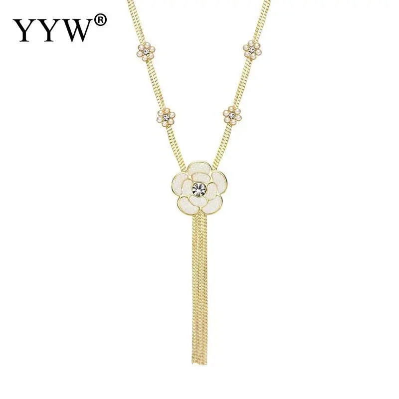Zinc Alloy Necklace Crystal Pearl With 1.96 Lnch Extender Chain Flower Gold Color Plated For Woman
Zinc Alloy Necklace Crystal Pearl With 1.96 Lnch Extender Chain Flower Gold Color Plated For Woman