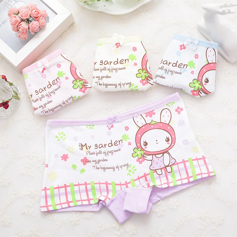 4Pcs/Lot Kids girls Underwear Panties Girls Calcinha Infantil Baby Cotton rabbit Briefs Children Clothes Boxers Accessories
4Pcs/Lot Kids girls Underwear Panties Girls Calcinha Infantil Baby Cotton rabbit Briefs Children Clothes Boxers Accessories