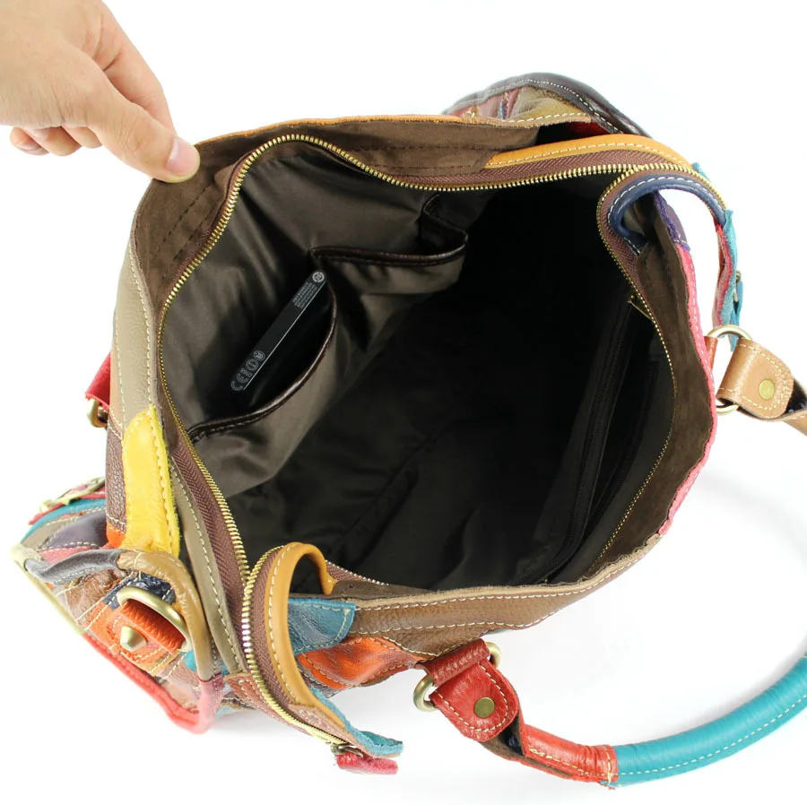 Popular Fashion Natural Genuine Leather Moto & Biker Bag Patchwork Soft Cow Leather Handbag Casual Women Totes
Popular Fashion Natural Genuine Leather Moto & Biker Bag Patchwork Soft Cow Leather Handbag Casual Women Totes