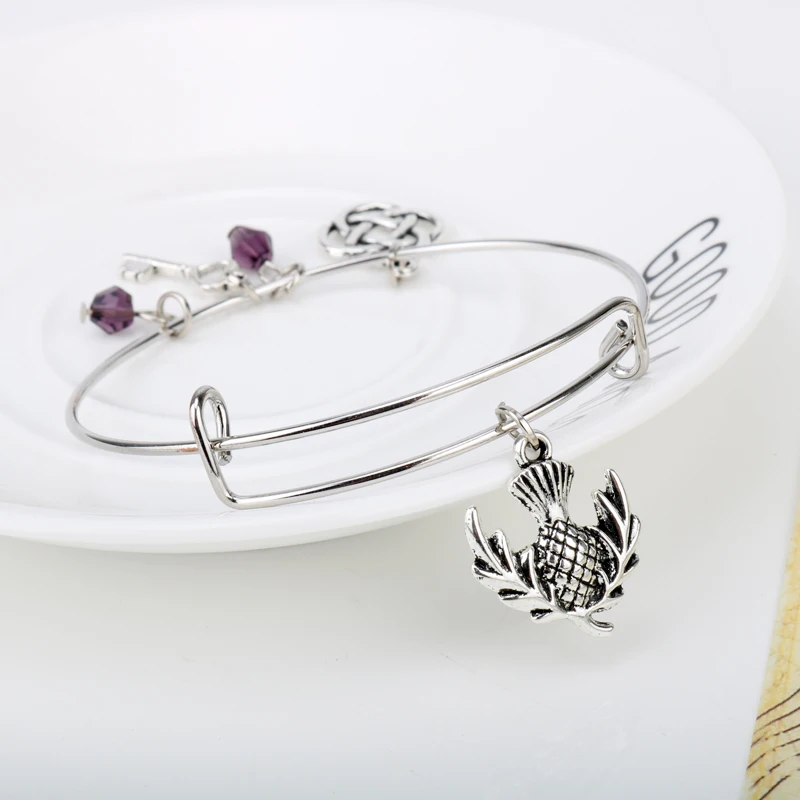 Vintage Outlander Thistle Jewelry Bracelets for Women Trendy Key Crystal Pendant Adjustable Bangles Wristbands Gift
Vintage Outlander Thistle Jewelry Bracelets for Women Trendy Key Crystal Pendant Adjustable Bangles Wristbands Gift