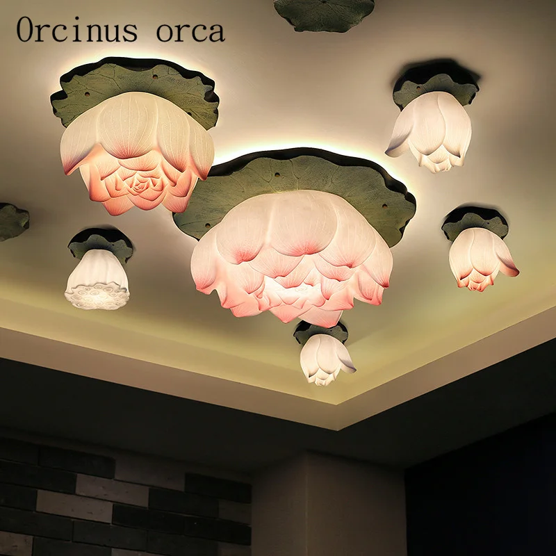 Originality new Chinese style lotus ceiling lamp living room bedroom dining room balcony artistic decoration lotus round lamp
Originality new Chinese style lotus ceiling lamp living room bedroom dining room balcony artistic decoration lotus round lamp