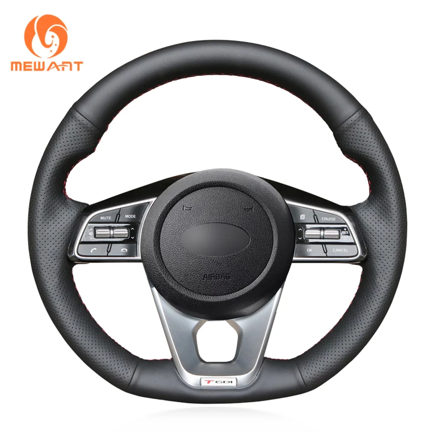 Сшитый вручную черный чехол MEWANT из искусственной кожи для руля Kia K5 Optima 2019 Cee 'd Ceed GT 2019 Cee 'd Ceed
Сшитый вручную черный чехол MEWANT из искусственной кожи для руля Kia K5 Optima 2019 Cee 'd Ceed GT 2019 Cee 'd Ceed