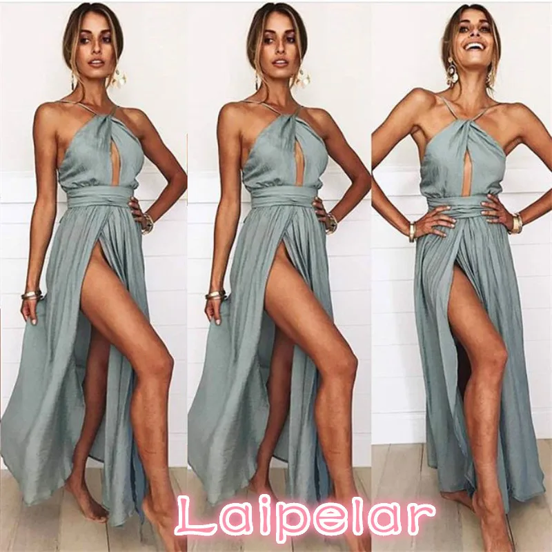 Summer women's dress sexy split open back halter neck fashion casual dress wedding club vacation dress shirt dress
Summer women's dress sexy split open back halter neck fashion casual dress wedding club vacation dress shirt dress