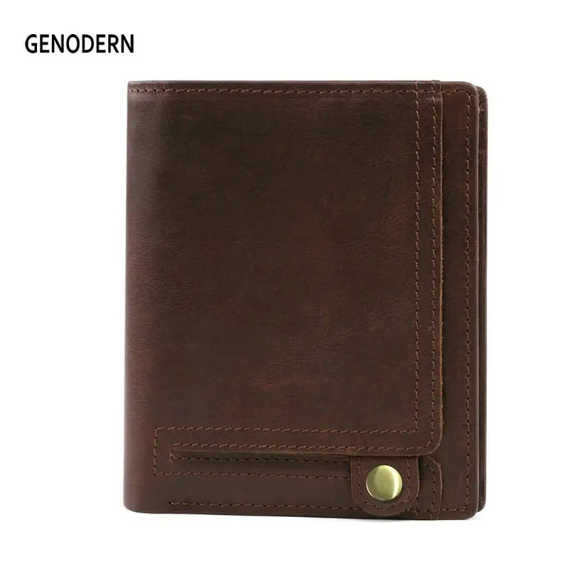 GENODERN 100% Genuine Leather Rfid Wallet Men Crazy Horse Wallets Small Short Male Money Bag Quality Designer Mini Walet
GENODERN 100% Genuine Leather Rfid Wallet Men Crazy Horse Wallets Small Short Male Money Bag Quality Designer Mini Walet