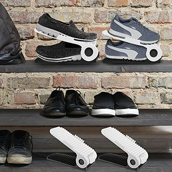 Hot Sale 10x Adjustable Shoe Slots Organiser Space Saver Free Storage Stacker Holder | Hanger