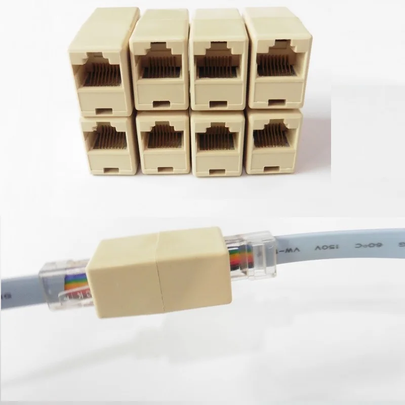 RJ45 Coupler Plug Network LAN Cable Extender Connector Adapter Computer cable connector | Электроника