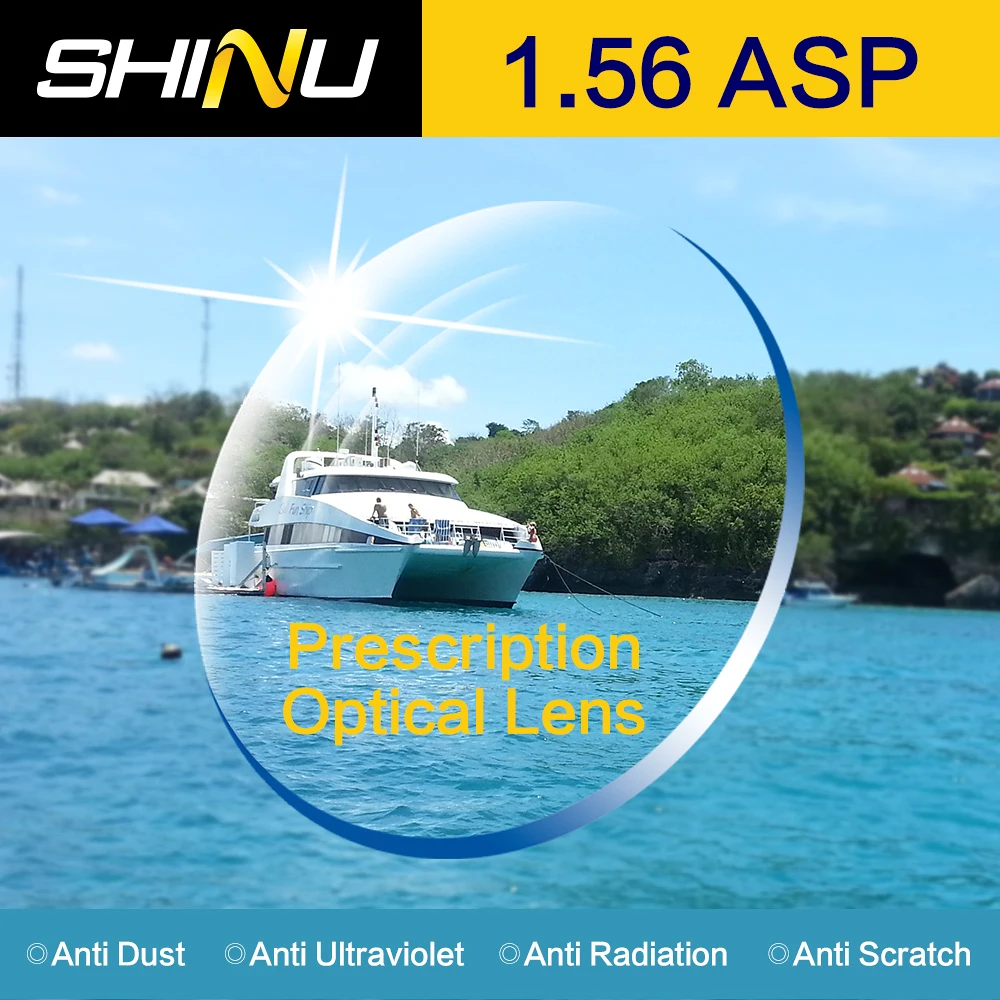 SHINU BRAND Single Vision Prescription Lense 1.56 1.61 1.67 1.74 Index Customized Degree Reading Myopia Resin Cr39 lens.
SHINU BRAND Single Vision Prescription Lense 1.56 1.61 1.67 1.74 Index Customized Degree Reading Myopia Resin Cr39 lens.