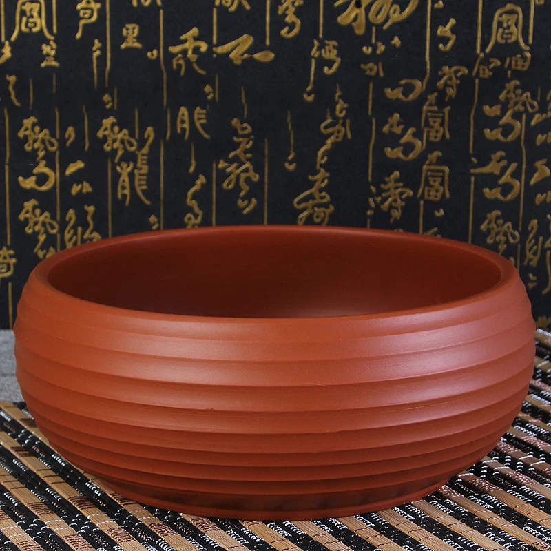 Chinese Style Yixing Purple Clay Screw Thread Tea Wash Raw Ore Zisha Tea Ceremony Accessories Wash Ink Pen Pot Vintage Fish Tank
Chinese Style Yixing Purple Clay Screw Thread Tea Wash Raw Ore Zisha Tea Ceremony Accessories Wash Ink Pen Pot Vintage Fish Tank