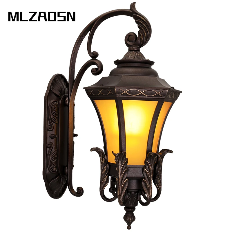 Уличная настенная лампа MLZAOSN в скандинавском стиле железный водонепроницаемый