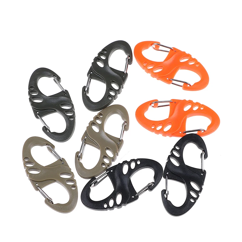 10PCS Mini Plastic Steel Climbing Hook S Type Carabiner Dual Buckle EDC Keychain Tactical Survival Tool Wholesale
10PCS Mini Plastic Steel Climbing Hook S Type Carabiner Dual Buckle EDC Keychain Tactical Survival Tool Wholesale