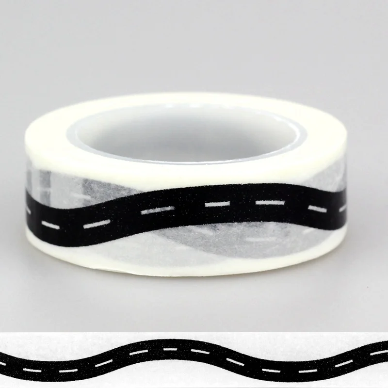 15mm *10m 1pc Black & White Curvy high road Patterned Washi Tape,Adhesives Tape Scrapbooking Supplies Craft & Hobby Supplies
15mm *10m 1pc Black & White Curvy high road Patterned Washi Tape,Adhesives Tape Scrapbooking Supplies Craft & Hobby Supplies