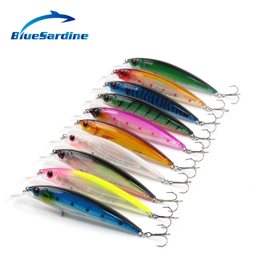 BlueSardine 10PCS/LOT 12.6G 11CM Fishing Lure Minnow Lures Hard Bait Pesca Fishing Tackle isca artificial Quality Hook Swimbait
BlueSardine 10PCS/LOT 12.6G 11CM Fishing Lure Minnow Lures Hard Bait Pesca Fishing Tackle isca artificial Quality Hook Swimbait