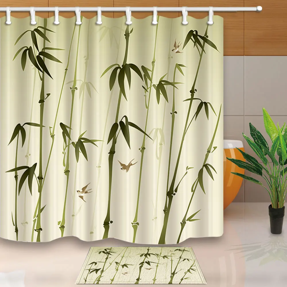 Shower Curtains Bamboo Forest With White Background Bathroom Curtain Polyester Fabric Waterproof and Mildew Proof With 12 Hooks
Shower Curtains Bamboo Forest With White Background Bathroom Curtain Polyester Fabric Waterproof and Mildew Proof With 12 Hooks