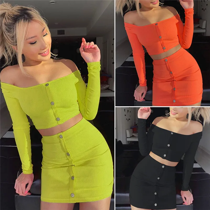 HIRIGIN Women Sexy 2 Piece Bodycon Two Piece Crop Tops and Mini Skirt Set Lady Party Summer ClubWear
HIRIGIN Women Sexy 2 Piece Bodycon Two Piece Crop Tops and Mini Skirt Set Lady Party Summer ClubWear