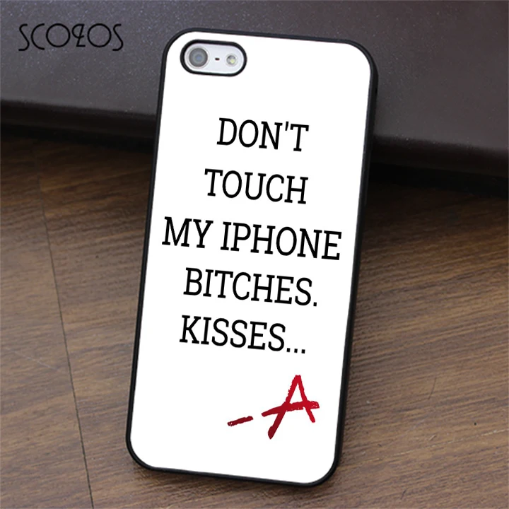 Scozos не Touch мой телефон Милые Обманщицы Телефон чехол для iPhone X 4 4S 5 5S SE 5C 6 6S 7 8 и плюс