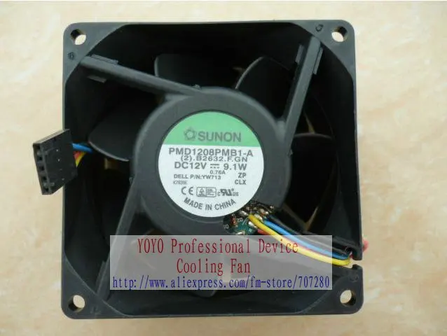 Original for SUNON PMD1208PMB1-A (2) P/N:YW713 80*80*38MM 12V 9.1W Computer Cooling Fan
Original for SUNON PMD1208PMB1-A (2) P/N:YW713 80*80*38MM 12V 9.1W Computer Cooling Fan