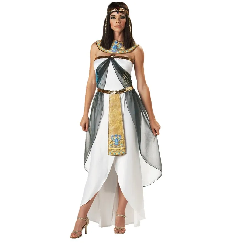 Sexy Roman Egyptian Queen Cleopatra Costume Halloween Carnival Party Greek Goddess Cosplay Adult Long Dress
Sexy Roman Egyptian Queen Cleopatra Costume Halloween Carnival Party Greek Goddess Cosplay Adult Long Dress