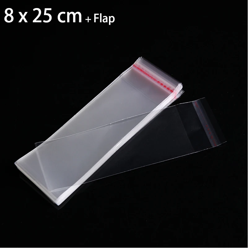 100pcs 8 x 25cm Clear Cello Cellophane Bag Self Adhesive Seal Transparent Resealable Poy Plastic Jewelry Packaging Bags
100pcs 8 x 25cm Clear Cello Cellophane Bag Self Adhesive Seal Transparent Resealable Poy Plastic Jewelry Packaging Bags
