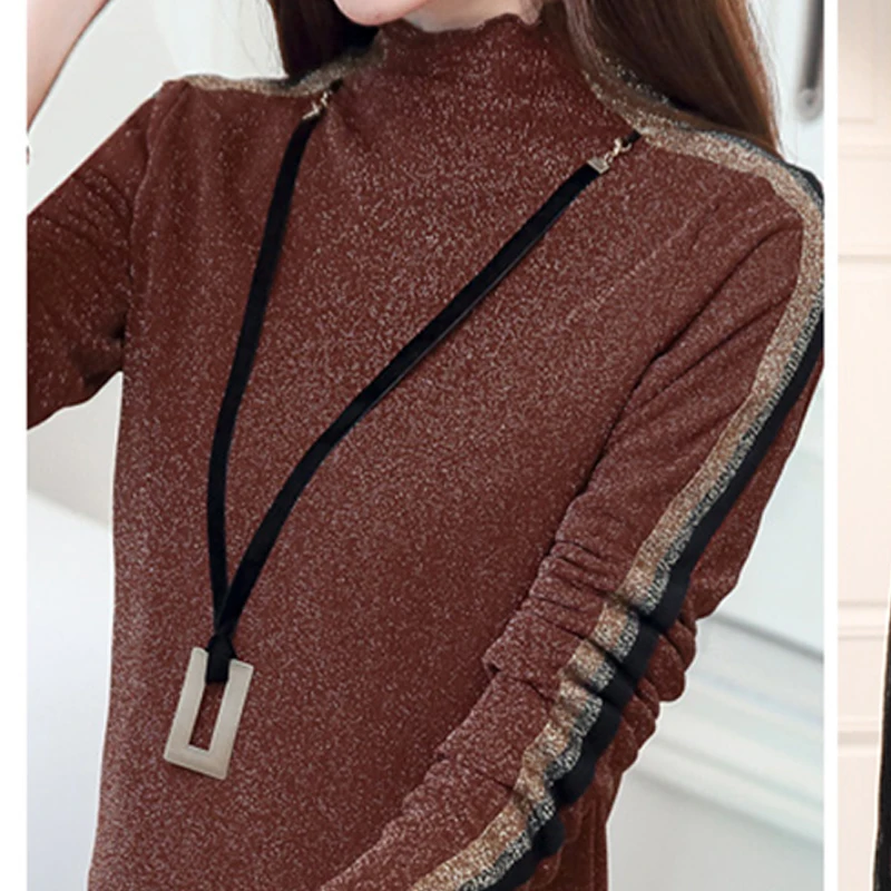 2017 Women autumn winter t-shirt Female large size Long sleeves plus velvet coat T-shirt Ms high collar fashion T-shirt p059
2017 Women autumn winter t-shirt Female large size Long sleeves plus velvet coat T-shirt Ms high collar fashion T-shirt p059