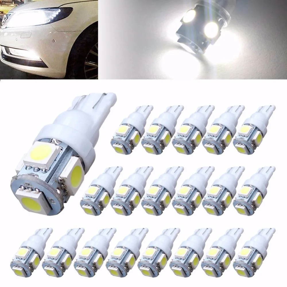 T10 Wedge LED Lights Bulb 5050 5-SMD LED Bulbs for Interior Map Dome Side Marker Lights bulbs
T10 Wedge LED Lights Bulb 5050 5-SMD LED Bulbs for Interior Map Dome Side Marker Lights bulbs