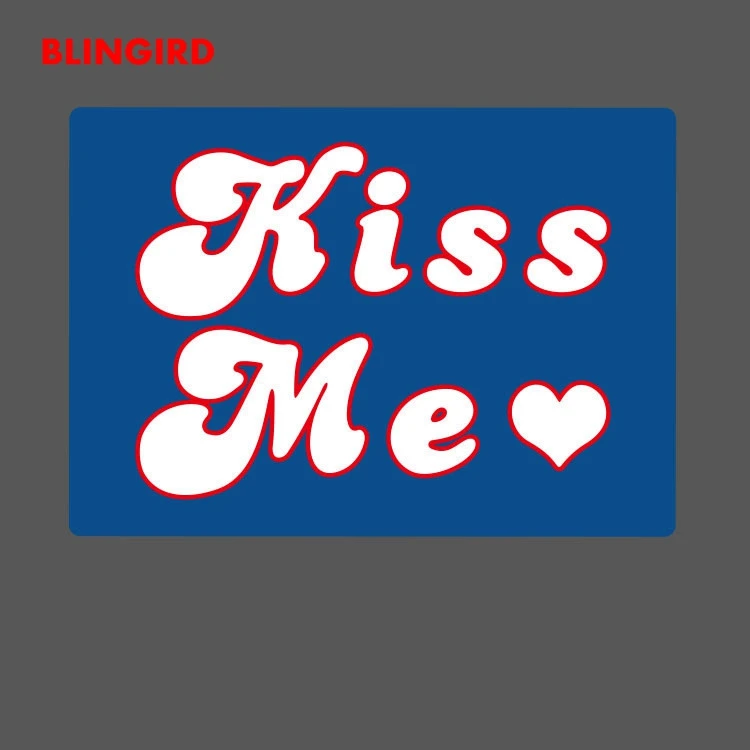 Blingird 1/5 штук Kiss Me скейтборд наклейка граффити Наклейки мотоциклетные для