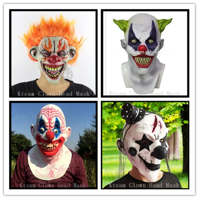 Top Grade 100% Latex Funny Joker Clown Costume Mask Creepy Evil Scary Halloween Clown Mask Full Face Mask Fun Toys Free size
Top Grade 100% Latex Funny Joker Clown Costume Mask Creepy Evil Scary Halloween Clown Mask Full Face Mask Fun Toys Free size