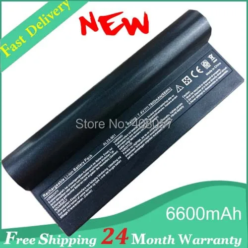Black Laptop Battery for ASUS Eee PC 1000 1000H 1000HA 1000HD 1000HE 1000HG 901 904HD AL23-901 AL24-1000 AP23-901 6600mAh
Black Laptop Battery for ASUS Eee PC 1000 1000H 1000HA 1000HD 1000HE 1000HG 901 904HD AL23-901 AL24-1000 AP23-901 6600mAh