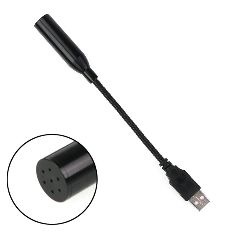 Высокое качество мини USB микрофон Регулируемый Настольный Анти шум аудио