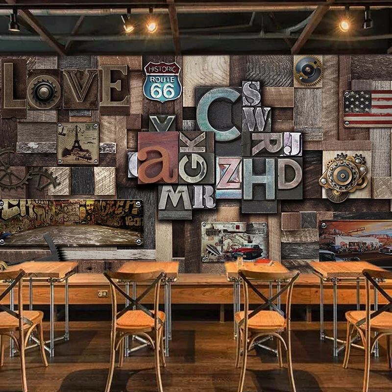 Custom Any Size Mural Wallpaper 3D Stereo LOVE Letter Retro Wall Painting Restaurant Cafe Bar Self-Adhesive Waterproof Stickers
Custom Any Size Mural Wallpaper 3D Stereo LOVE Letter Retro Wall Painting Restaurant Cafe Bar Self-Adhesive Waterproof Stickers