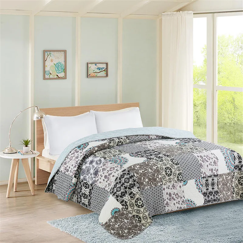 FAMVOTAR Classic Countryside Style 100% Cotton Patchwork Quilted Bedspread Set Finely Stitched Coverlet Bed Covers Queen Size
FAMVOTAR Classic Countryside Style 100% Cotton Patchwork Quilted Bedspread Set Finely Stitched Coverlet Bed Covers Queen Size