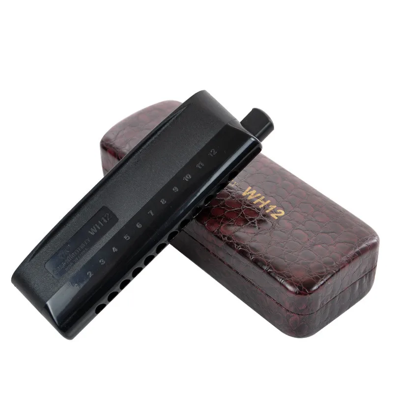 Golden Butterfly 12 Hole Chromatic Harmonica WH12 Harp Professional musical instrument mouth organ semi-matte ABS cover
Golden Butterfly 12 Hole Chromatic Harmonica WH12 Harp Professional musical instrument mouth organ semi-matte ABS cover