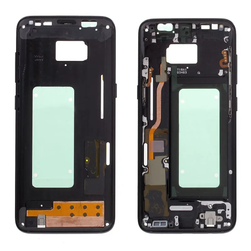 

Middle Frame For Samsung Galaxy S8 G950 S8+ S8 PLUS Mid Bezel Metal Frame Housing Chassis With Parts Replacement + Side button