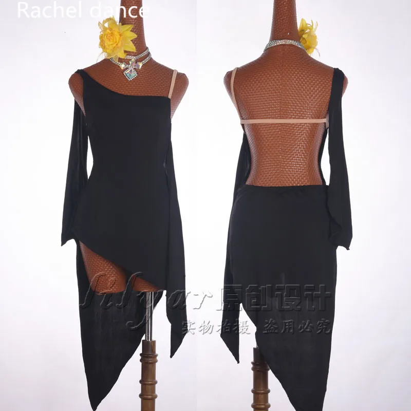 Женское платье для латинских танцев Ropa Danza полиэстер сальса Самба танго костюм