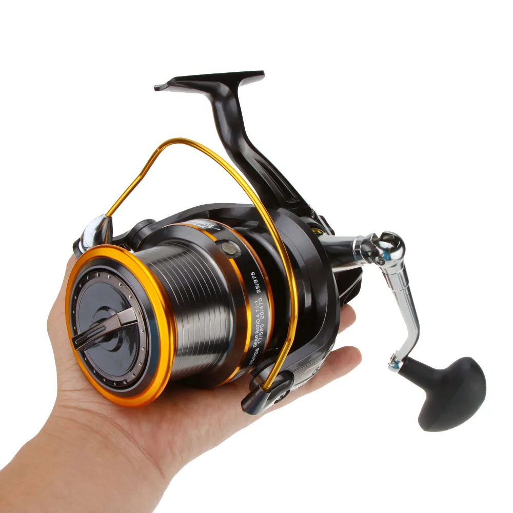 Left/Right Interchangeable 12+1BB 13Ball Bearings Super Big Sea Fishing Wheel Metal Spinning Reel High Speed 4.11:1
Left/Right Interchangeable 12+1BB 13Ball Bearings Super Big Sea Fishing Wheel Metal Spinning Reel High Speed 4.11:1