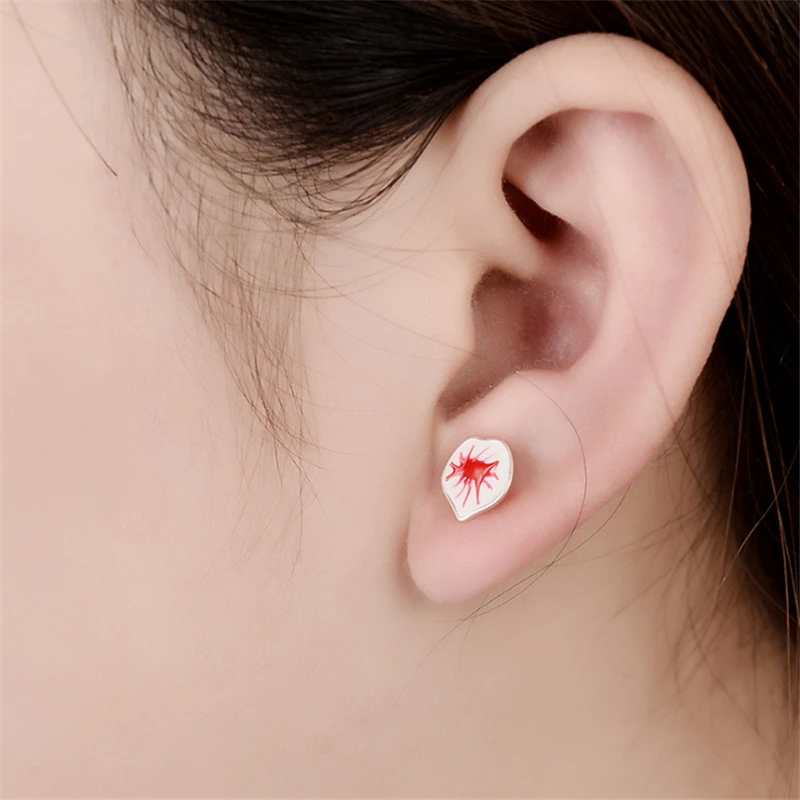 Gothic Offers With Free Shipping Red Peach Heart Tibetan Sliver Studs Earrings Funny Women Accessories Errings Women ED758
Gothic Offers With Free Shipping Red Peach Heart Tibetan Sliver Studs Earrings Funny Women Accessories Errings Women ED758