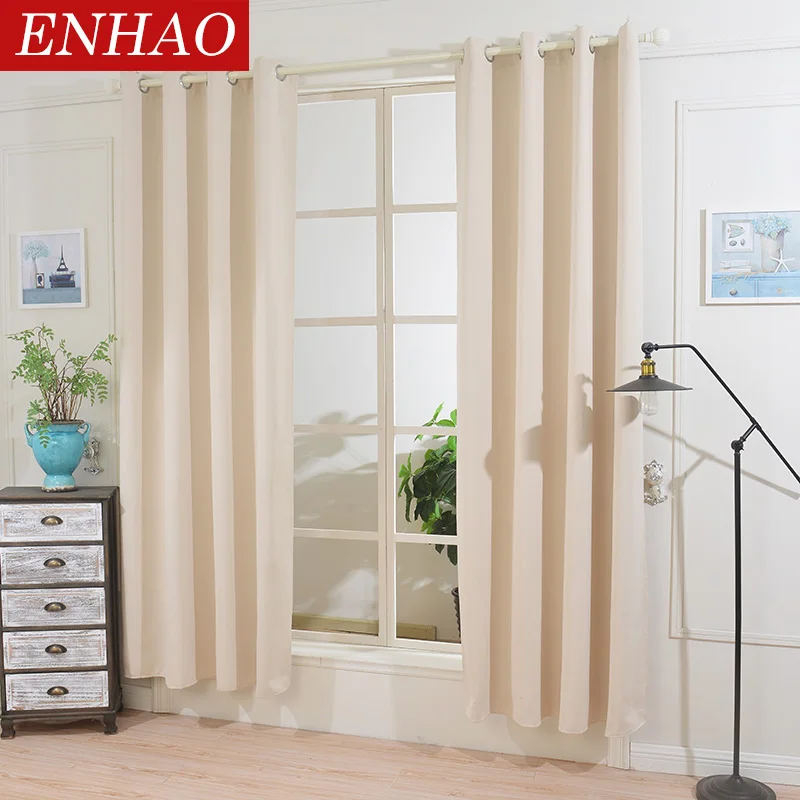 ENHAO Modern Solid Blackout Curtains for Living Room Bedroom Kitchen Curtains for Window Finished Curtains Drapes Blinds Decor
ENHAO Modern Solid Blackout Curtains for Living Room Bedroom Kitchen Curtains for Window Finished Curtains Drapes Blinds Decor