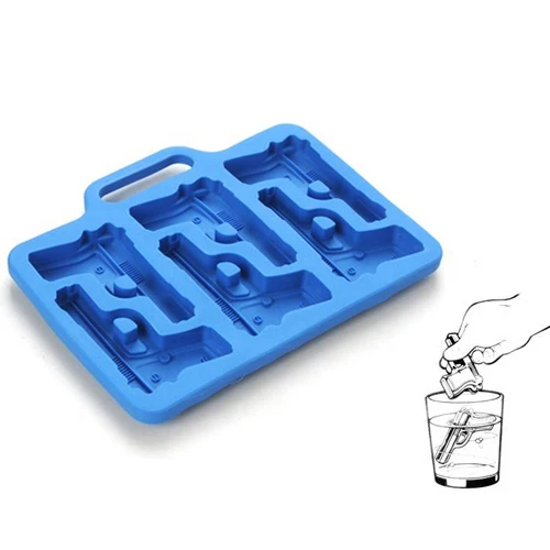 Pistol Ice Mold Silicone Cooking Tools Cookie Cutter Molds Cream Mould Cube Tray |