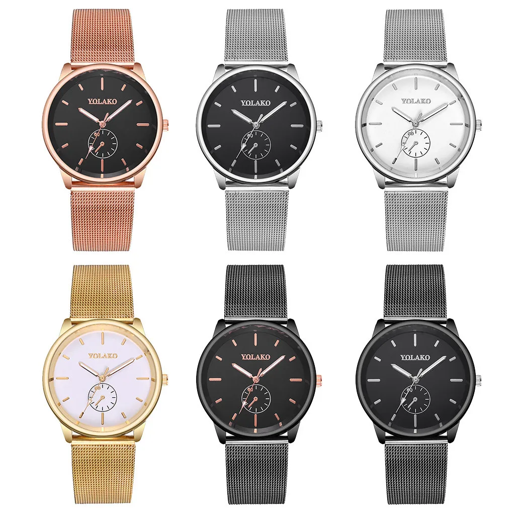 YOLAKO Men's Watch Stainless Steel Mesh Belt Simple Mirror Quartz Watch Man Reloj Hombre 2021 Men Wristwatch Clock
YOLAKO Men's Watch Stainless Steel Mesh Belt Simple Mirror Quartz Watch Man Reloj Hombre 2021 Men Wristwatch Clock