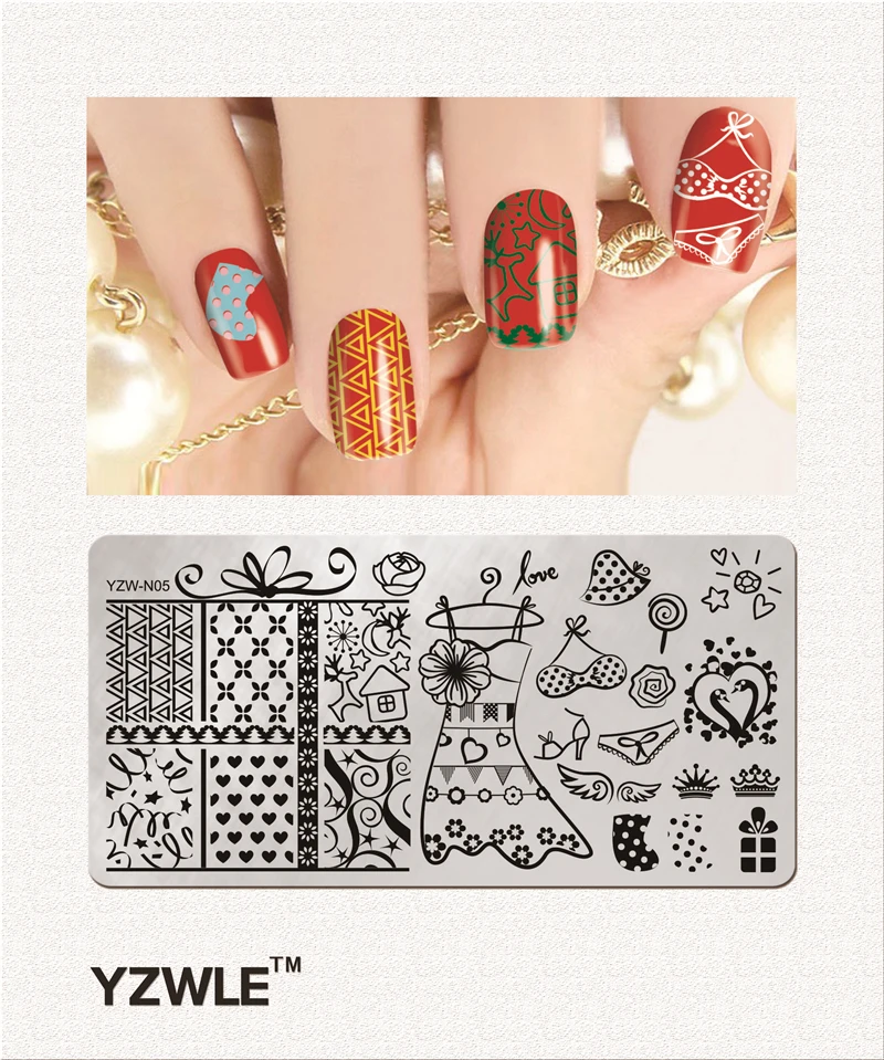 6cmx12cm YZW-N Series Stainless Steel DIY Stamping Nail Art Image Plates Template 10 Styles For Choose
6cmx12cm YZW-N Series Stainless Steel DIY Stamping Nail Art Image Plates Template 10 Styles For Choose