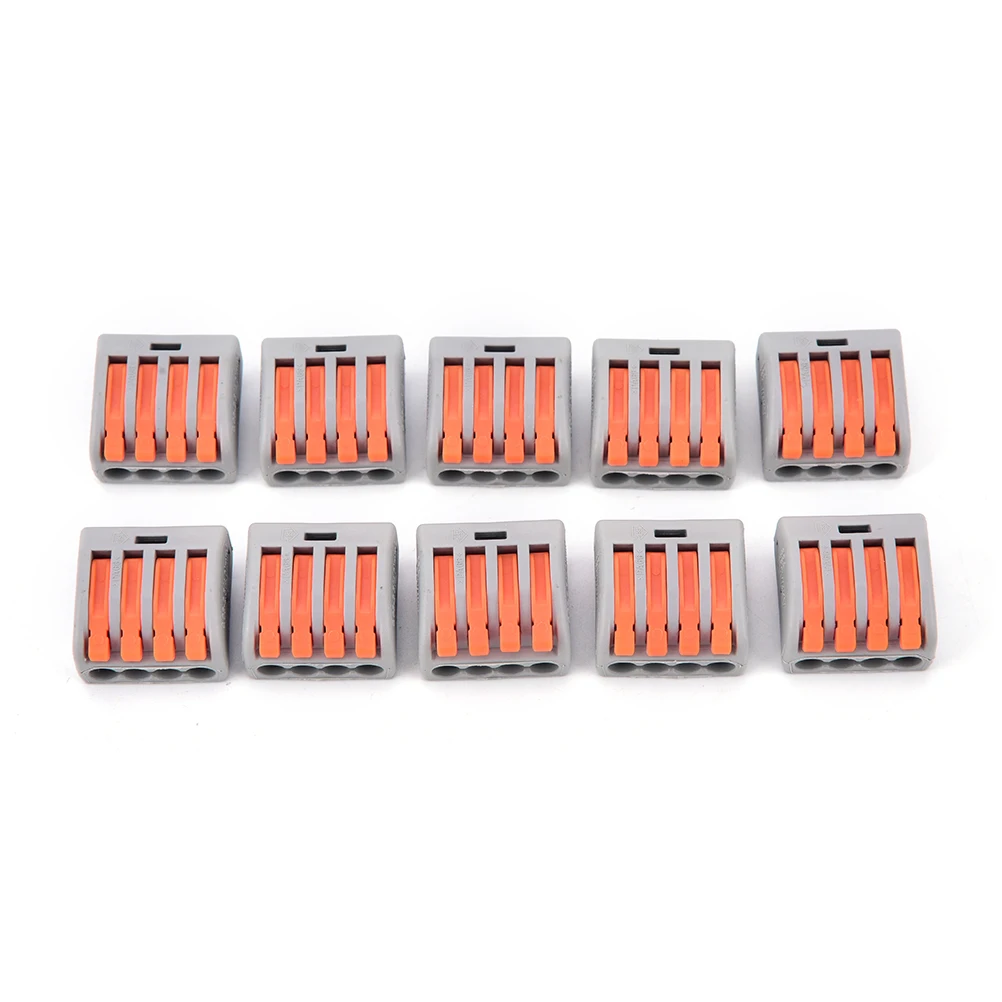 10Pcs/lot PCT-214 Universal Compact Wire Wiring Connectors Connector 4 Pin conductor terminal block with lever fit
10Pcs/lot PCT-214 Universal Compact Wire Wiring Connectors Connector 4 Pin conductor terminal block with lever fit