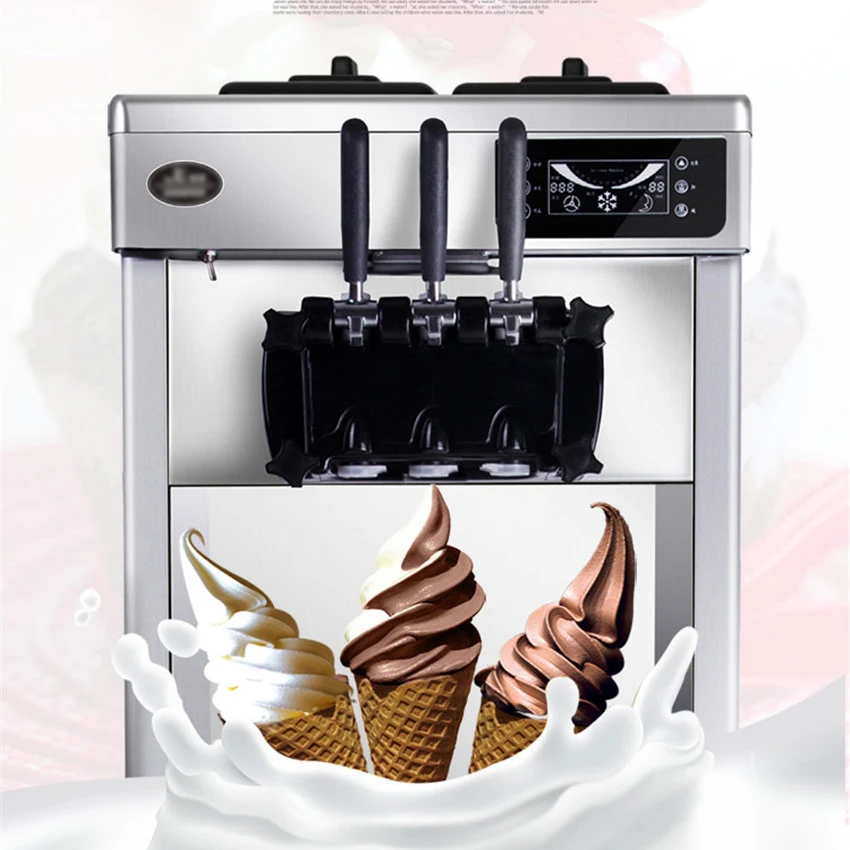 22L/H 220V/ 50HZ commercial desktop soft ice cream machine in stainless steel LED sweet ice cream cone auto ice cream
22L/H 220V/ 50HZ commercial desktop soft ice cream machine in stainless steel LED sweet ice cream cone auto ice cream