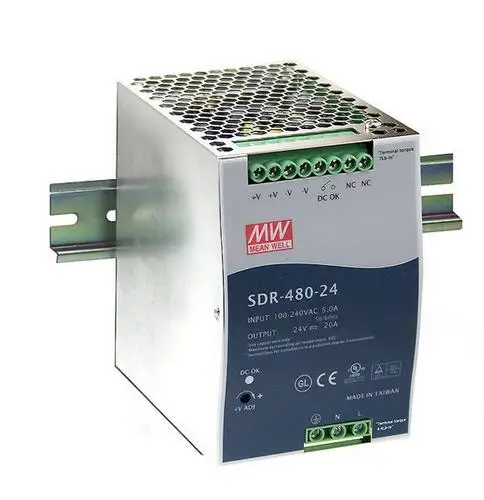 Источник питания meanwell SDR-480 480 Вт промышленная DIN-рейка с одним выходом и функцией
