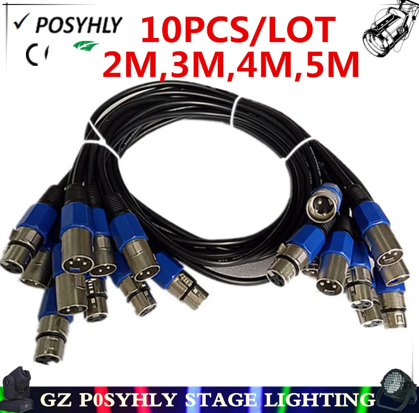 10PCS / 3-PIN DMX signal line, (2M,3M,4M,5M) LED PAR stage lights dmx cable dj equipment 100% new
10PCS / 3-PIN DMX signal line, (2M,3M,4M,5M) LED PAR stage lights dmx cable dj equipment 100% new