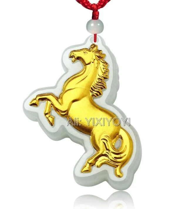 Очаровательный натуральный нефрит класса А жадеит + 18 к твердый Золотой Китайский амулет для бегущей лошади + бесплатная подвеска сертифика...
Очаровательный натуральный нефрит класса А жадеит + 18 к твердый Золотой Китайский амулет для бегущей лошади + бесплатная подвеска сертифика...