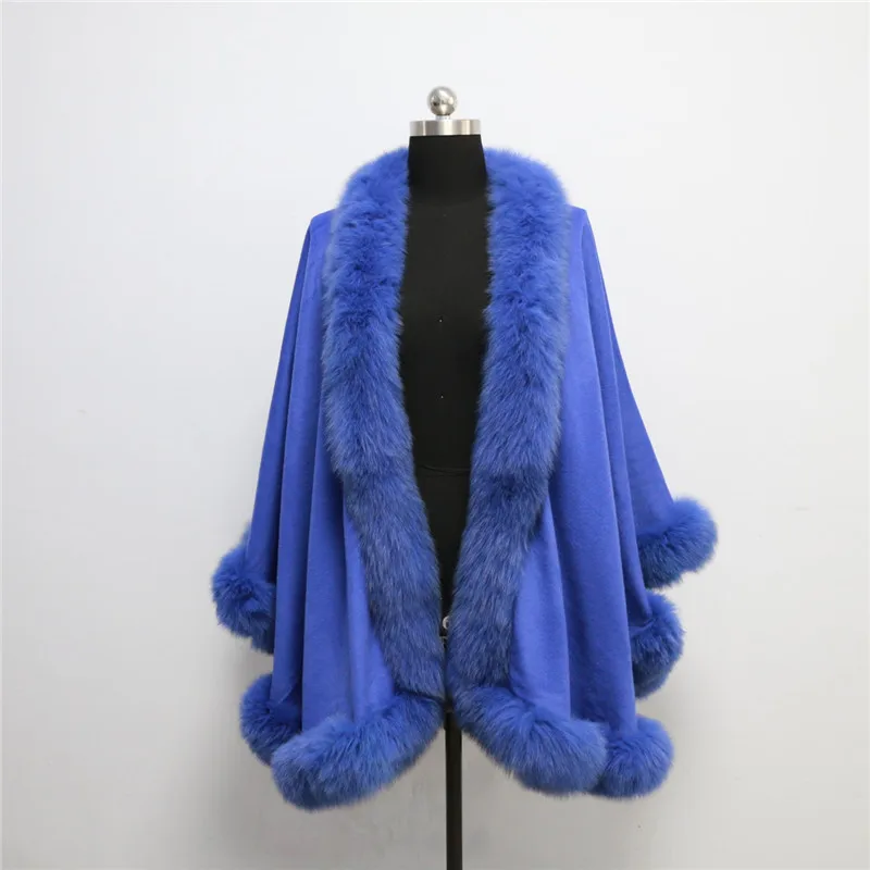 Free shipping, Drop shipping, cashmere cape with real fox fur trim length 90cm for adult without hood fox shawl
Free shipping, Drop shipping, cashmere cape with real fox fur trim length 90cm for adult without hood fox shawl